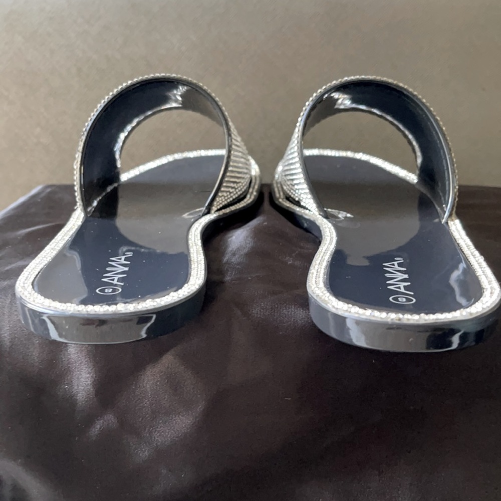 Black Rhinestone Flats - Picture 3 of 4